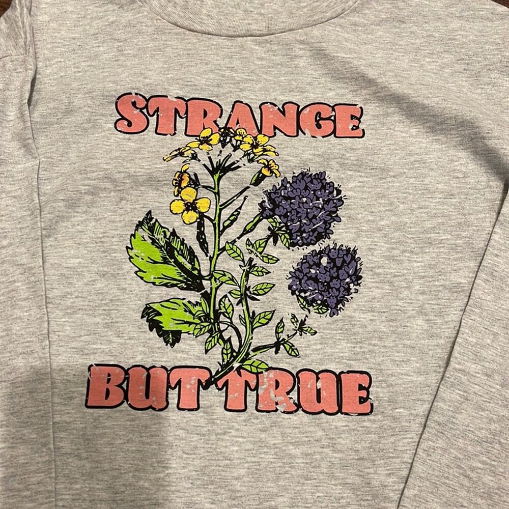 BP Nordstrom NWT Grey Light Heather Strange long Sleeve Tee - Picture 2 of 6
